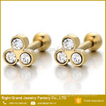 Customized Surgical Steel CZ Gems Ear Tragus Earrings For Women And Girls